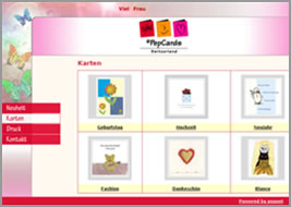 Screenshot pepcards.ch